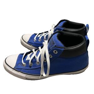Converse All Star Blue Black High Top Sneakers Shoes Mens Size 9 Womens Size 11